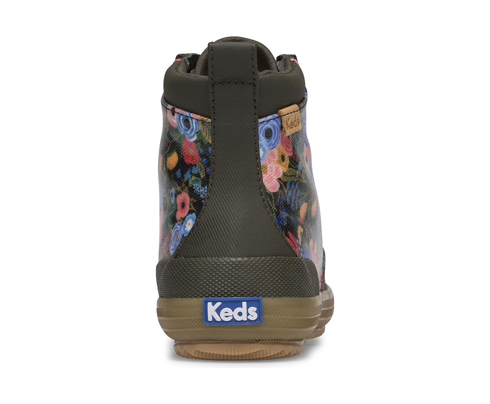 Botas Keds Mujer Verdes - Rifle Paper Co. Scout Water-Resistant Garden Party - 7816-NESVZ